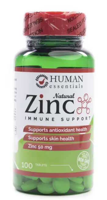 Human Essentials Zinc 50mg 30 Tablets