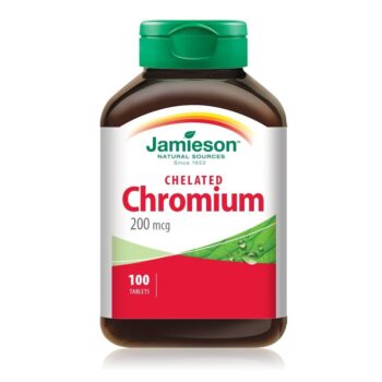 Jamieson Chelated Chromium 200 mcg 100 Tablets