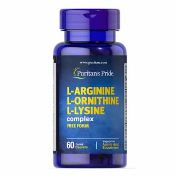 Puritans Pride L-Arginine, L-Ornithine and L-Lysine 60 Capsules