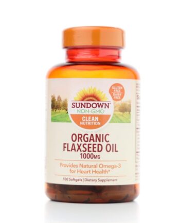 Sundown Flaxseed Oil 1000mg 100 Capsules