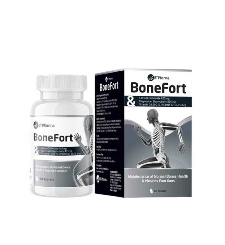 BT Pharma Bone Fort 60 Tablets BT Pharma Bone Fort 60 Tablets