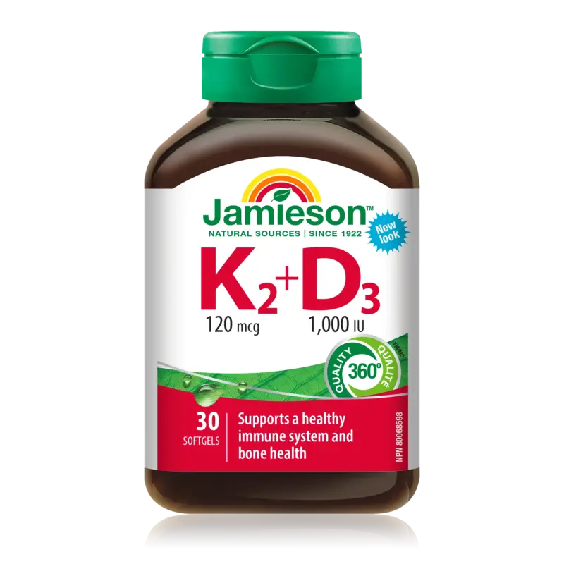 Jamieson K2 + D3 30 Capsules
