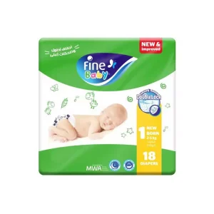 Fine Baby Super Novo Mini (1) New Born 18 Baby Diapers