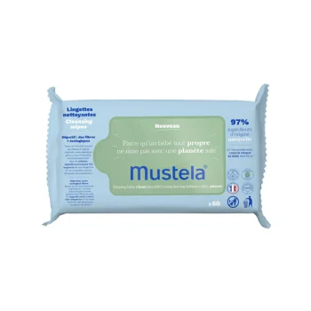 Mustela Baby Wipes 60 Pcs