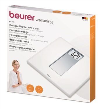 Beurer Wellbeing Digital Bathroom Scale- PS160 -White