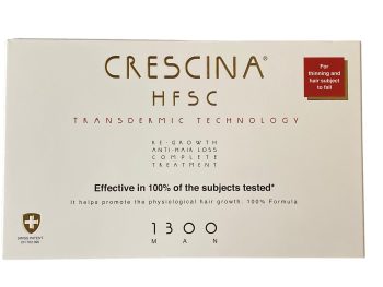 Crescina Re-Growth & Anti Hair Loss Complete Treatment 1300 Man 10+10 Amp