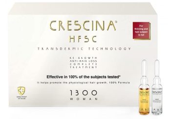 Crescina Re-Growth & Anti Hair Loss Complete Treatment 1300 Woman 10+10 Amp