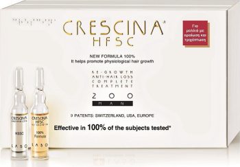Crescina Re-Growth & Anti Hair Loss Complete Treatment 200 Man 10+10 Amp