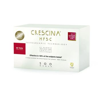 Crescina Re-Growth & Anti Hair Loss Complete Treatment 500 Woman 10+10 Amp