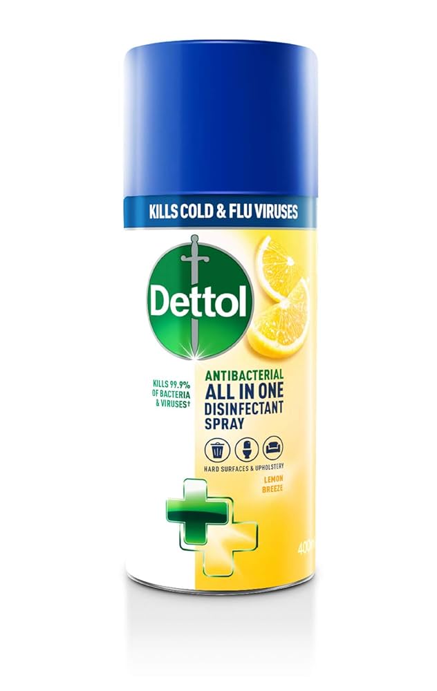 Dettol All In One Lemon Breeze Disinfectant Surface Spray 400ml Dettol All In One Lemon Breeze Disinfectant Surface Spray 400ml