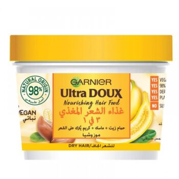 Garnier Ultra Doux Banana & Shea Nourishing Hair Food Jar 390ml