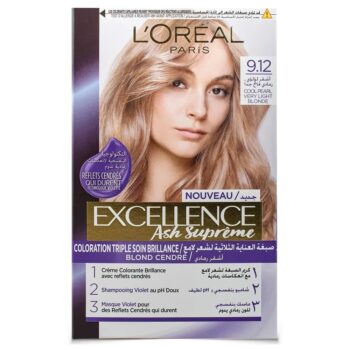 Loreal Excellence Ash Supreme Hair Color Shade 9.12
