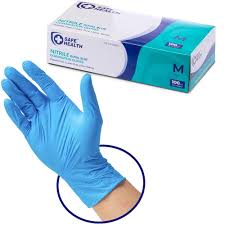 Nitrile (Powder Free) Sensitive Gloves 100 Pcs - M ازرق