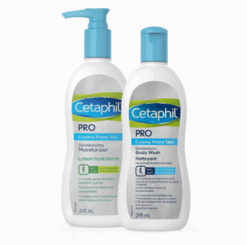 Cetaphil Pro Eczema Prone Skin Body Lotion + Body Wash Package