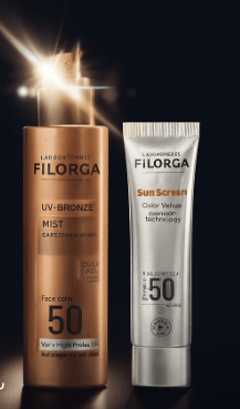 Filorga UV Defence Anti Ageing Sunblock Spf 50 Cream 40ml+ Filorga UV Bronze Spf50 Body Spray 150ml - Special Price