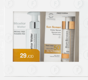 Offer Frezyderm Sun Screen Velvet Sunblock SPF 50+ Cream 50ml+ Frezyderm Micellar Water 200ml - Special Price