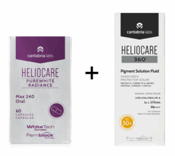 Offer Heliocare 360 Pigment Solution Fluid SPF 50+ + Heliocare Purewhite Radiance Max 240 Oral Capsules