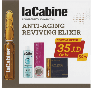Offer LaCabine Anti Aging Reviving Elixir Ampules 10 Pcs + LaCabine Hyaluronic Multi Action Micellar Tonic 200ml