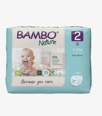 Bambo Nature S (2) 30 Diapers