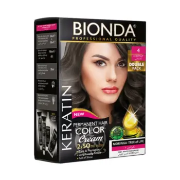 Bionda Keratin Hair Color Tube 2 Pcs Shade 4