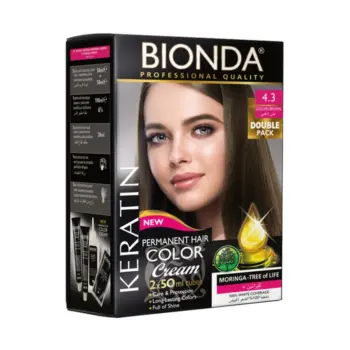 Bionda Keratin Hair Color Tube 2 Pcs Shade 4.3