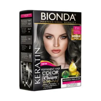 Bionda Keratin Hair Color Tube 2 Pcs Shade 7.11