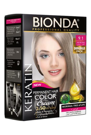 Bionda Keratin Hair Color Tube 2 Pcs Shade 9.1