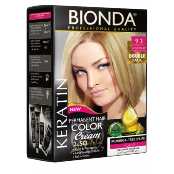 Bionda Keratin Hair Color Tube 2 Pcs Shade 9.3