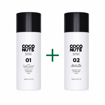 Coco Nuts Intimate (01 Wash 150ml+02 Deodorant Cream 150ml) For Men