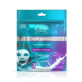 Eva Anti Aging Hyaluronic Acid Sheet Mask 3 Pcs