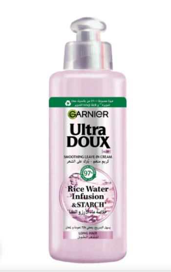 Garnier Ultra Doux Rice Water Infusion & Starch Leave In Hair Cream 200ml