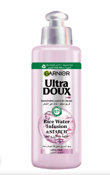 Garnier Ultra Doux Rice Water Infusion & Starch Leave In Hair Cream 200ml.. Garnier Ultra Doux Rice Water Infusion & Starch Leave In Hair Cream 200ml