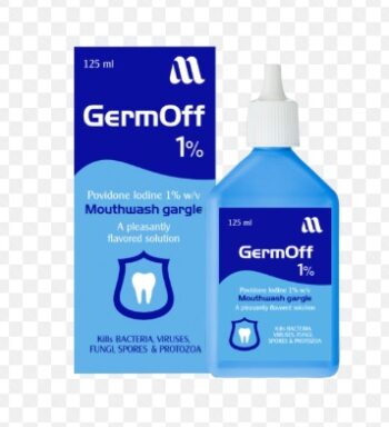 Germ Off Povidone Iodine 1% MW Gargle 125ml