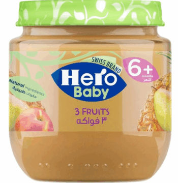 Hero Baby 3 Fruits Food Jar 125g
