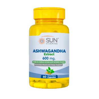 Sun Ashwagandha Extract 600mg 60 Capsules
