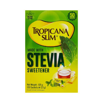 Tropicana Slim Stevia Sweetener With Chromium 50 Sachets