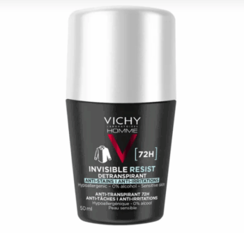 Vichy Homme Invisible Resist 72H Deo Roll On For Men 50ml