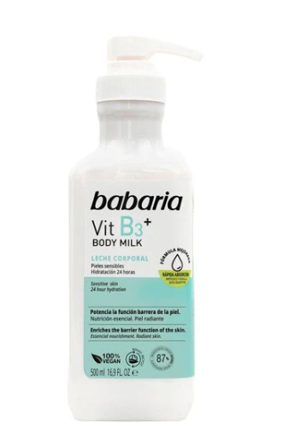 Babaria Vitamin B3 Body Milk 500ml