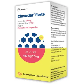 Clavodar 400mg Suspension 70ml