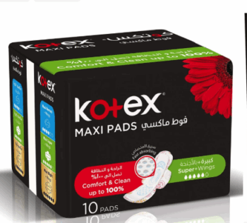Kotex Maxi Natural Super 10 Pads