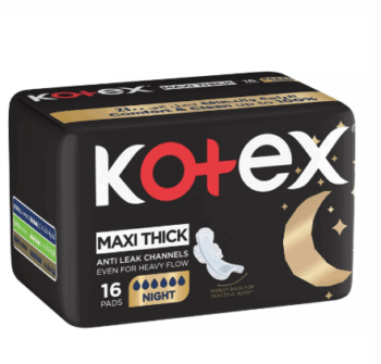 Kotex Maxi Night + Wings 16 Pads