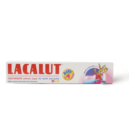 LACALUT WITHOUT SUGAR 50ML معجون أسنان للأطفال Lacalut Baby 0-4 Years Without Sugar Toothpaste 50ml - الصورة 1