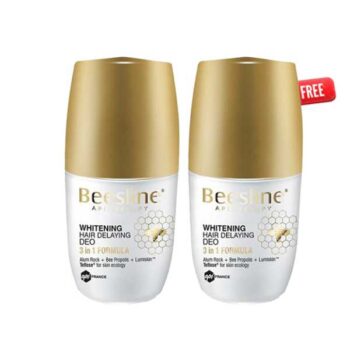 Offer Beesline Whitening Deodorant Hair Delaying Roll On 50ml Buy 1 Get 1 Free