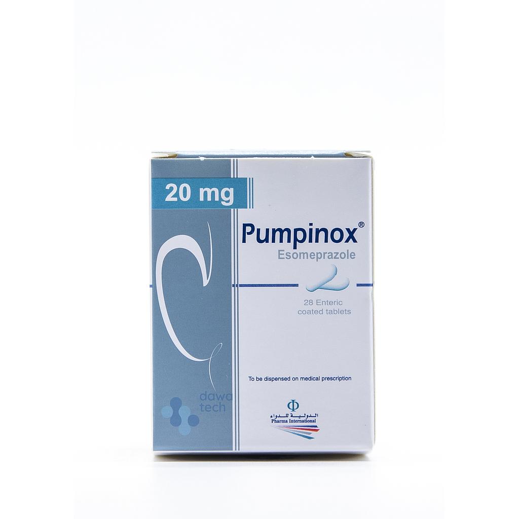 Pumpinox 20mg 28 Tablets Pumpinox 20mg 28 Tablets