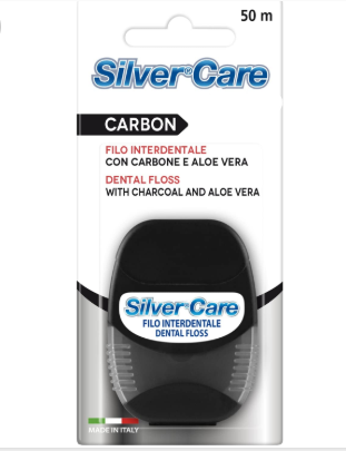 Silver Care Carbon Dental Floss 50m