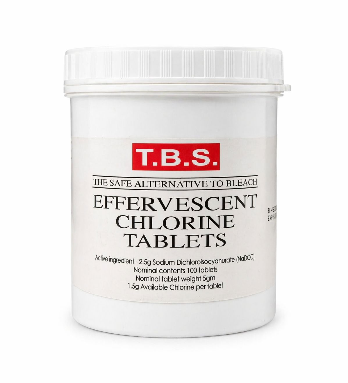 المطهر كلور T.B.S 100 Tablets. المطهر كلور T.B.S 100 Tablets