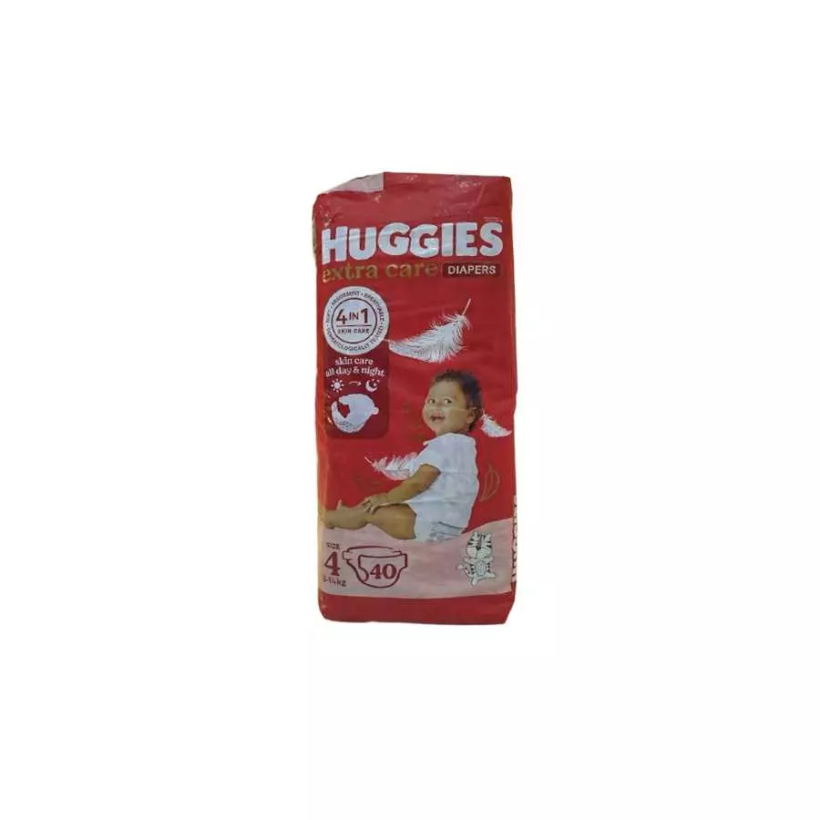 Huggies Diapers Size (4) 8-14 Kgs 40 Diapers Huggies Diapers Size (4) 8-14 Kgs 40 Diapers