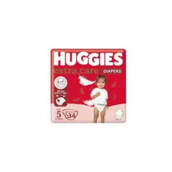 Huggies Diapers Size (5) 12-25 Kgs 34 Diapers