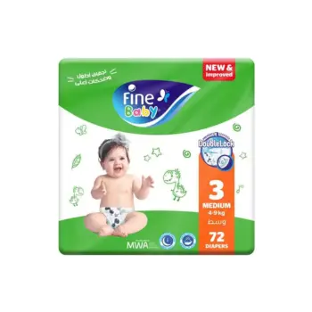 Fine Baby Diapers Size 3-72 Diapers