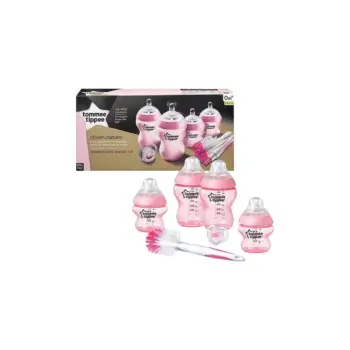 Tommee Tippee Closer To Natural Bottle Newborn Pink Kit 0M+